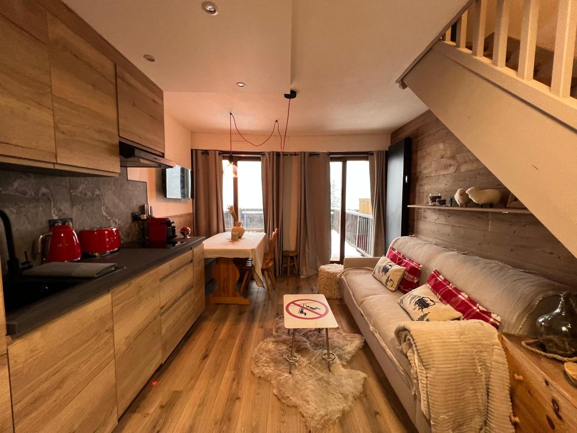 Apartamento Les Tanieres De Montgenevre - La Marmotte - Duplex 4 P Entierement Renove Avec Vue Magnifique Exterior foto